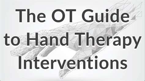 Enhancing Hand Function Through Occupational Therapy